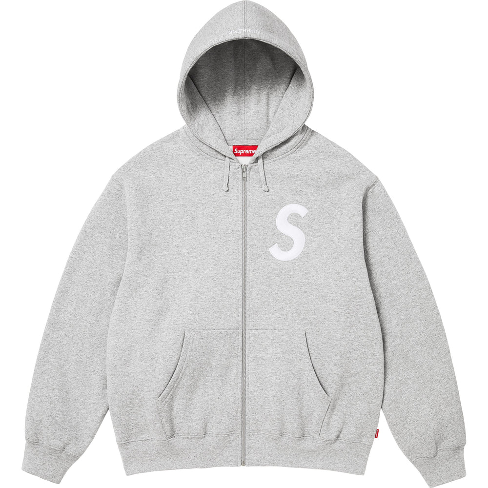 S Logo Zip Up Hooded Sweatshirt