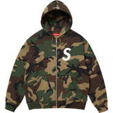 S Logo Zip Up Hooded Sweatshirt