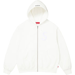 S Logo Zip Up Hooded Sweatshirt