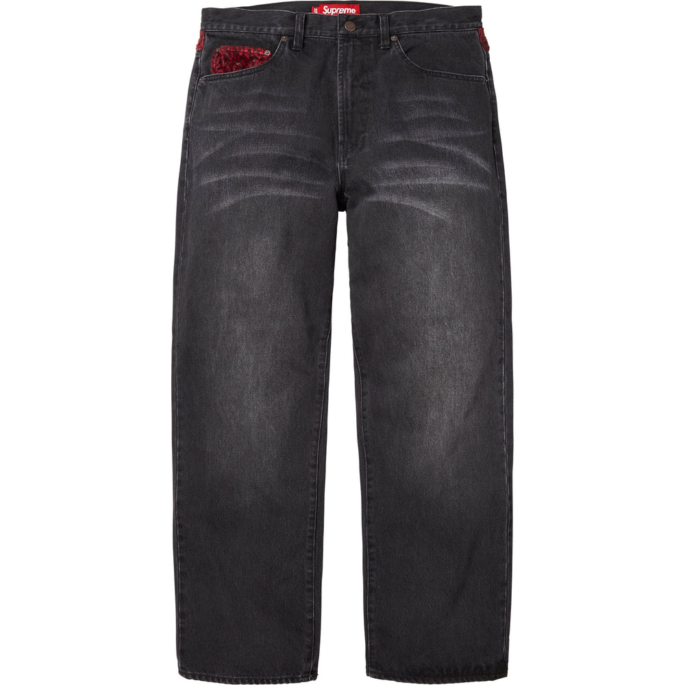 Leopard Faux Fur Loose Fit Jean