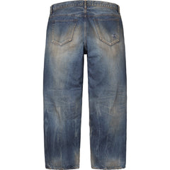 Distressed Loose Fit Selvedge Jean