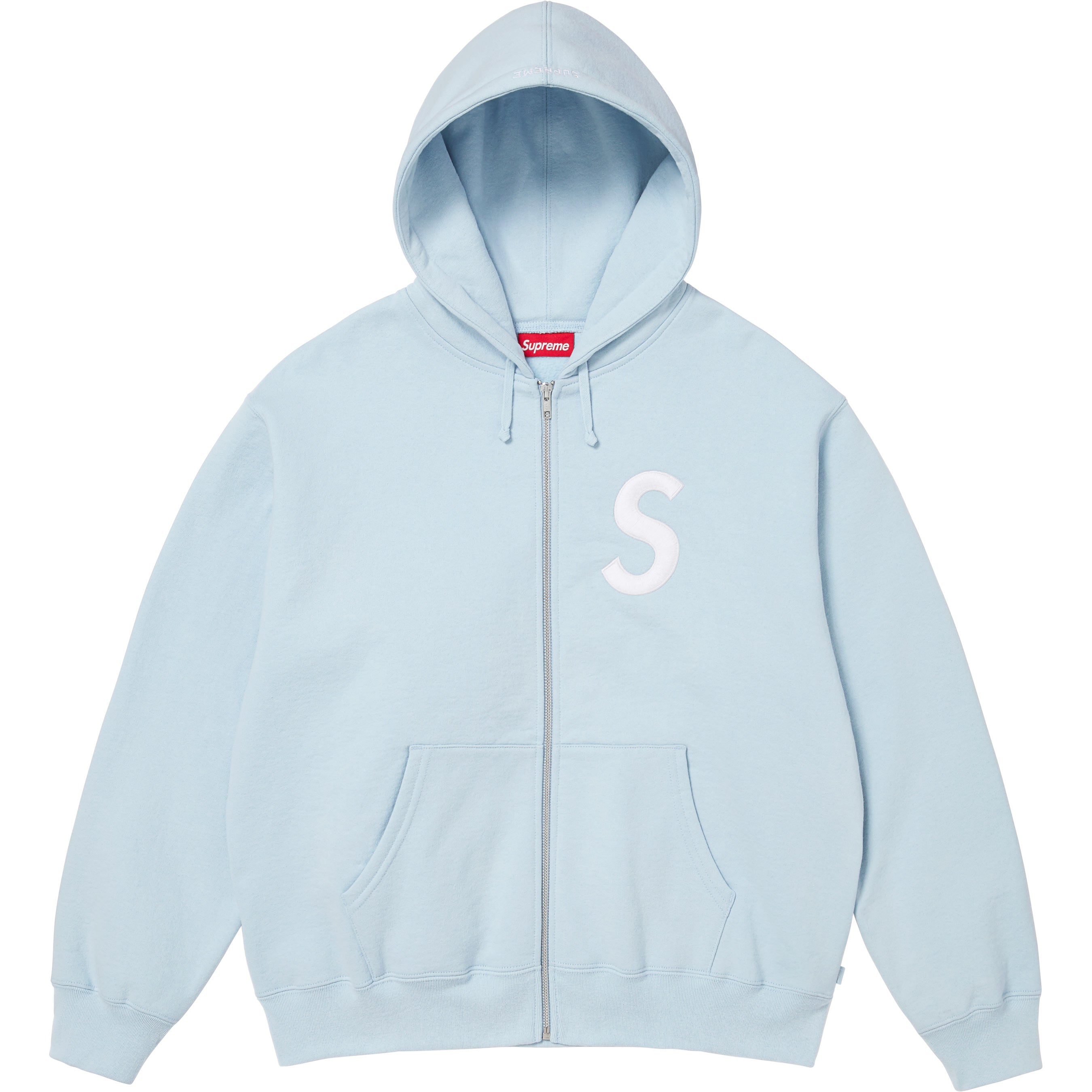 S Logo Zip Up Hooded Sweatshirt