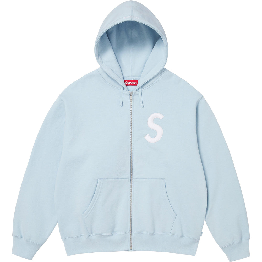 S Logo Zip Up Hooded Sweatshirt