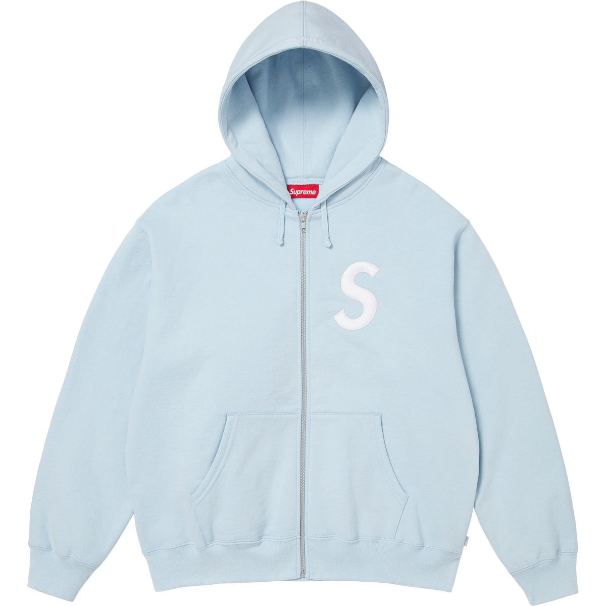 S Logo Zip Up Hooded Sweatshirt