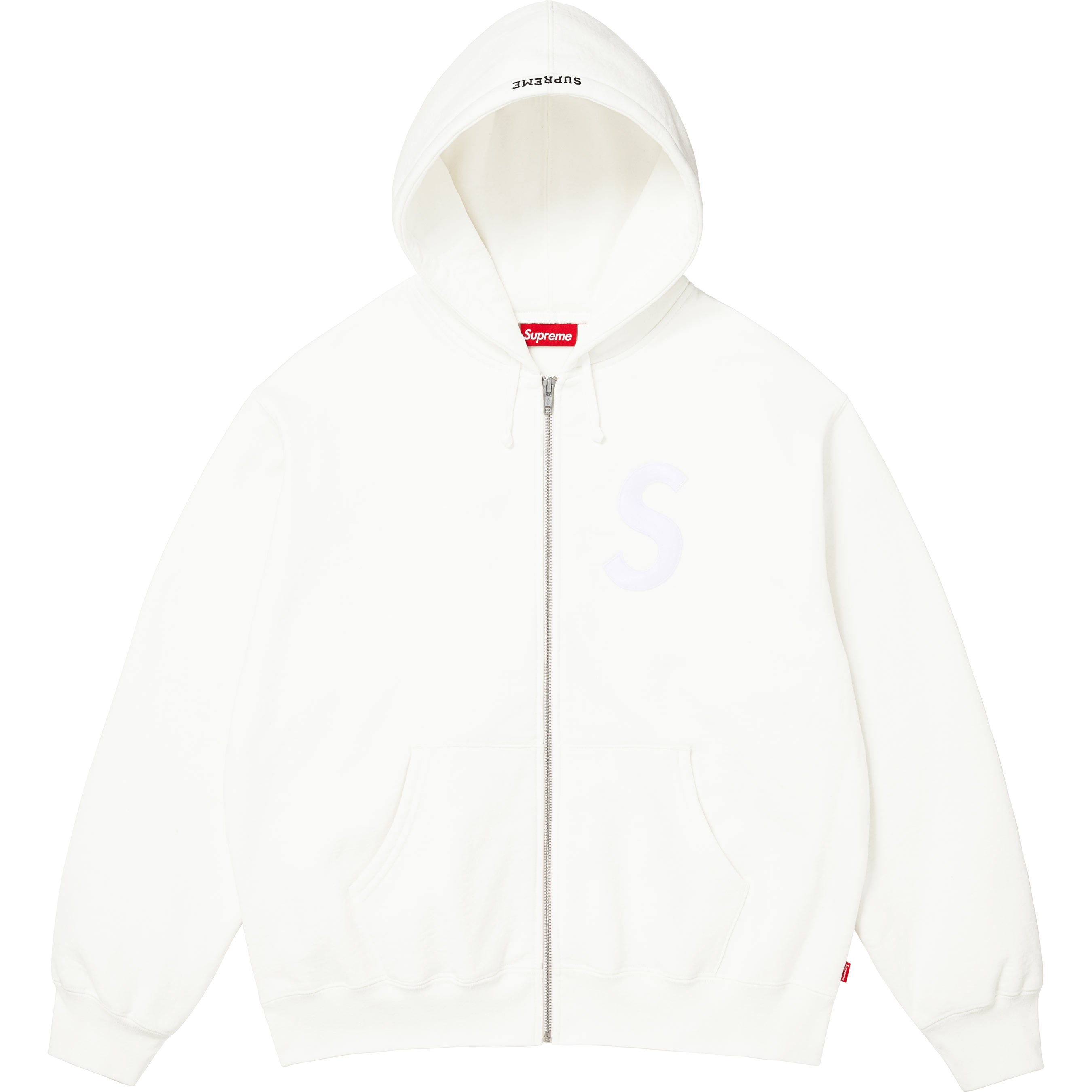 S Logo Zip Up Hooded Sweatshirt
