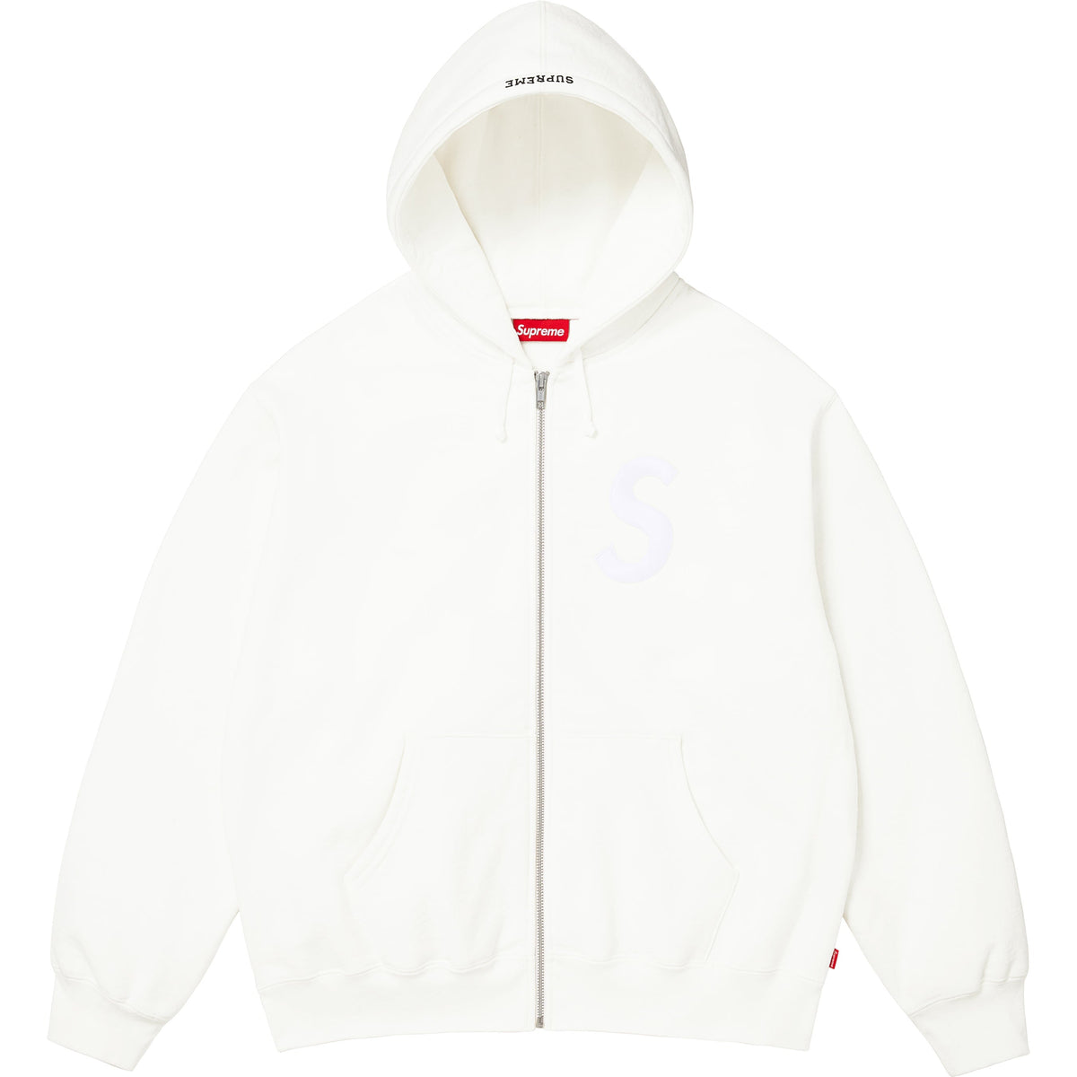 S Logo Zip Up Hooded Sweatshirt