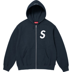 S Logo Zip Up Hooded Sweatshirt