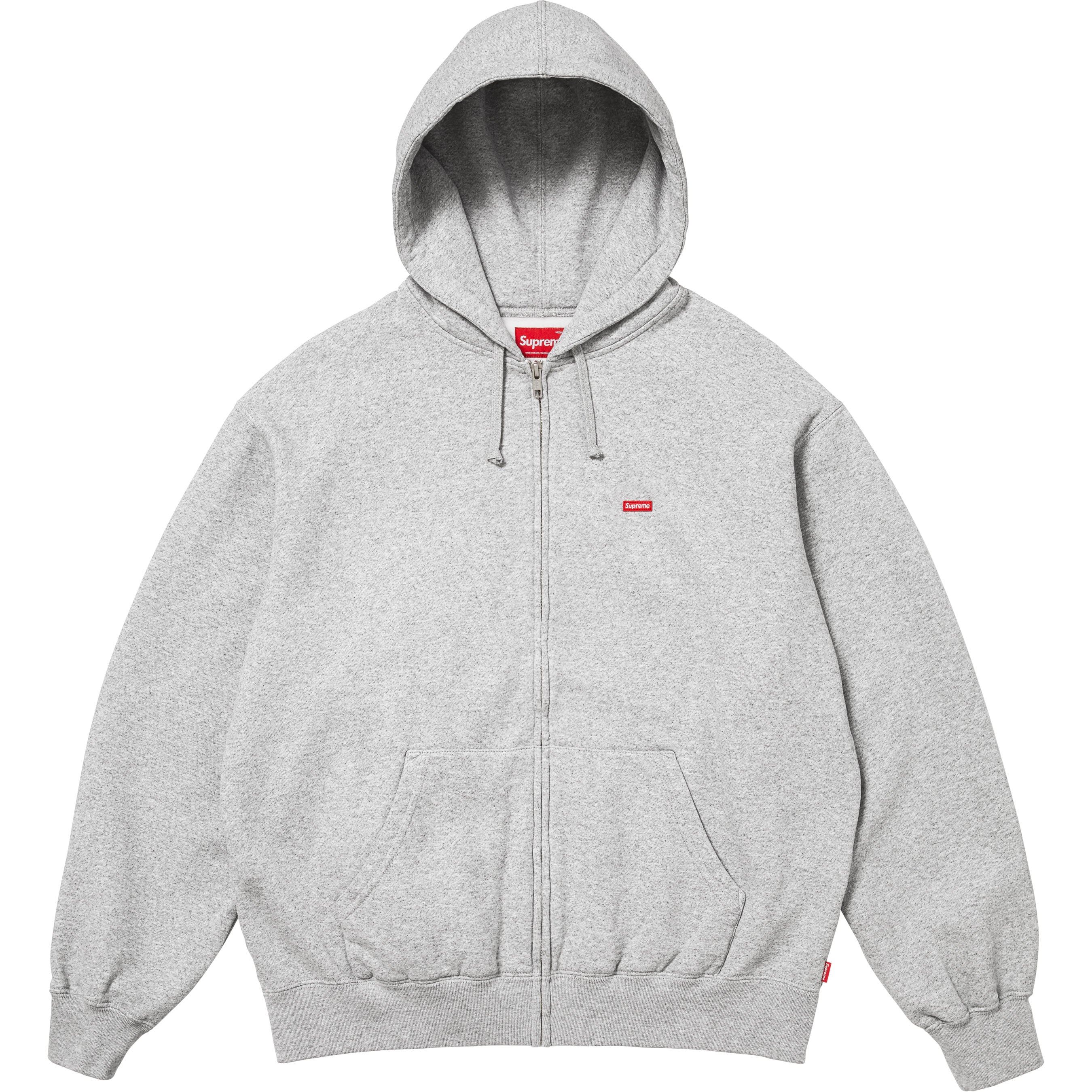 Small Box Zip Up Hooded Sweatshirt