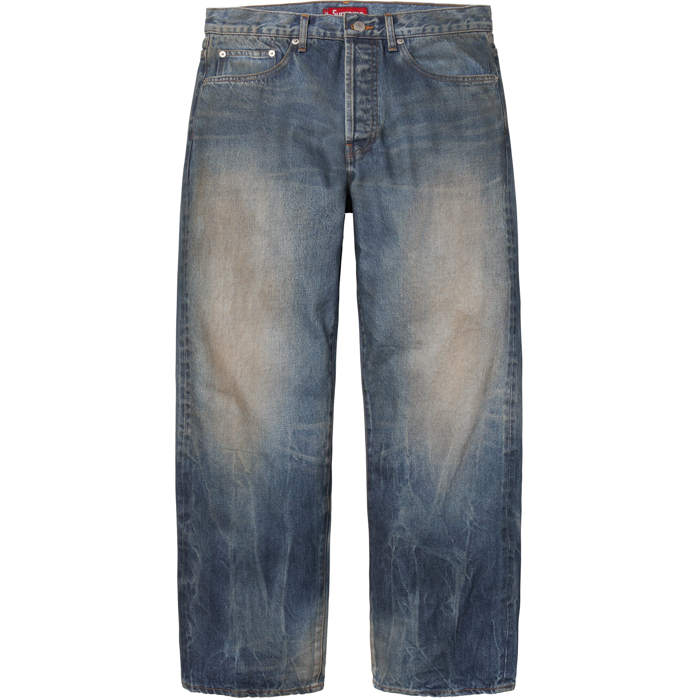 Distressed Loose Fit Selvedge Jean