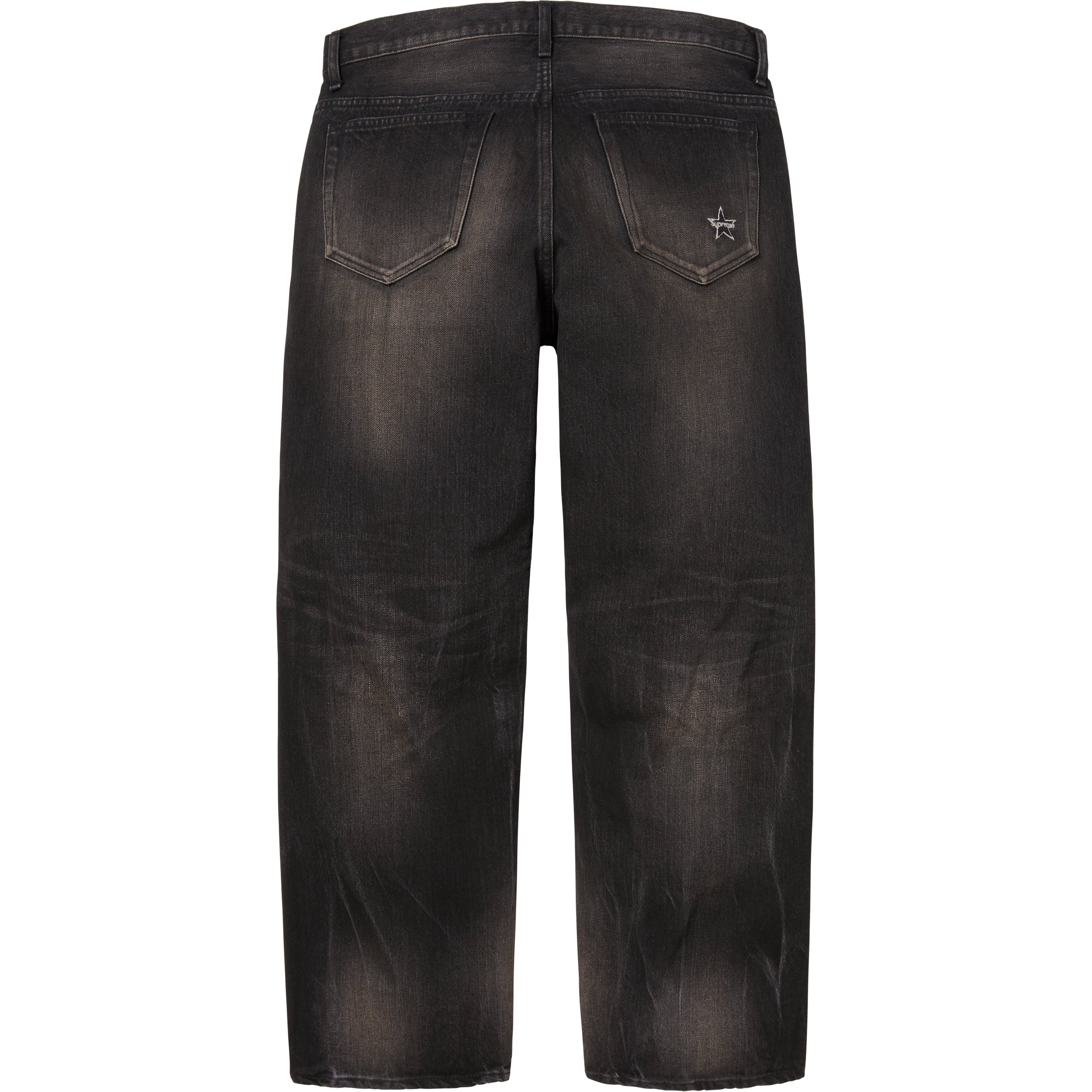 Distressed Loose Fit Selvedge Jean